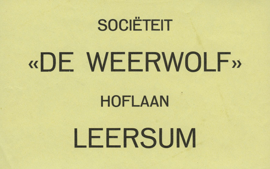 Weerwolf Sticker